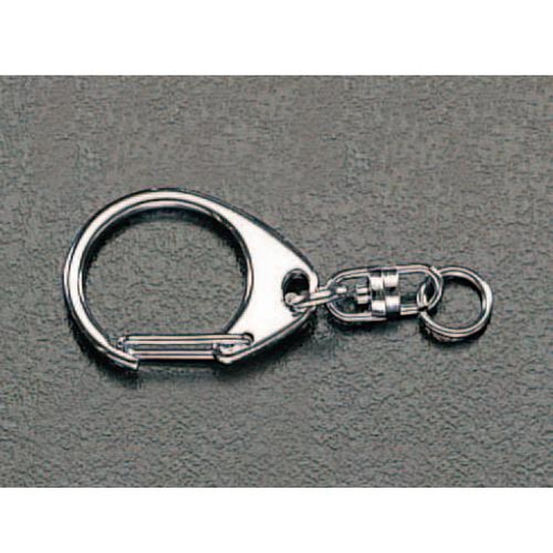 エスコ EA638AS-8 キーホルダー用スナップ(2個) 1個(ご注文単位1個)【直送品】