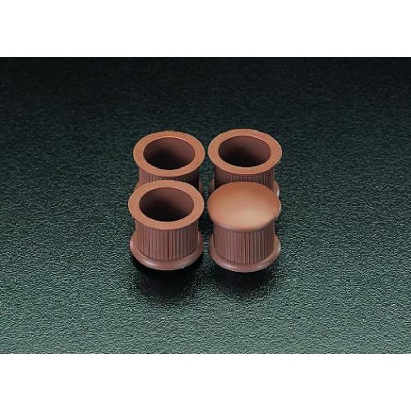 エスコ EA979DC-10 φ21.0mm丸型椅子足キャップ(4個/茶) 1個(ご注文単位1個)【直送品】