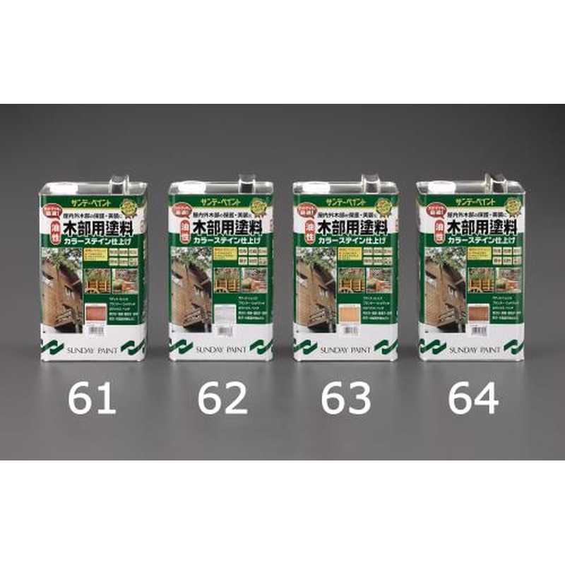 エスコ EA942EJ-62 3.4L油性・木部用塗料(ライトオーク) 1個（ご注文単位1個）【直送品】