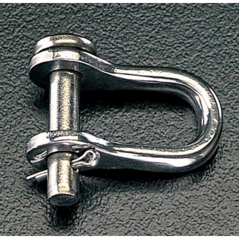 エスコ EA638DD-6 6.0mm割ピン式シャックル(ステンレス製) 1個（ご注文単位1個）【直送品】