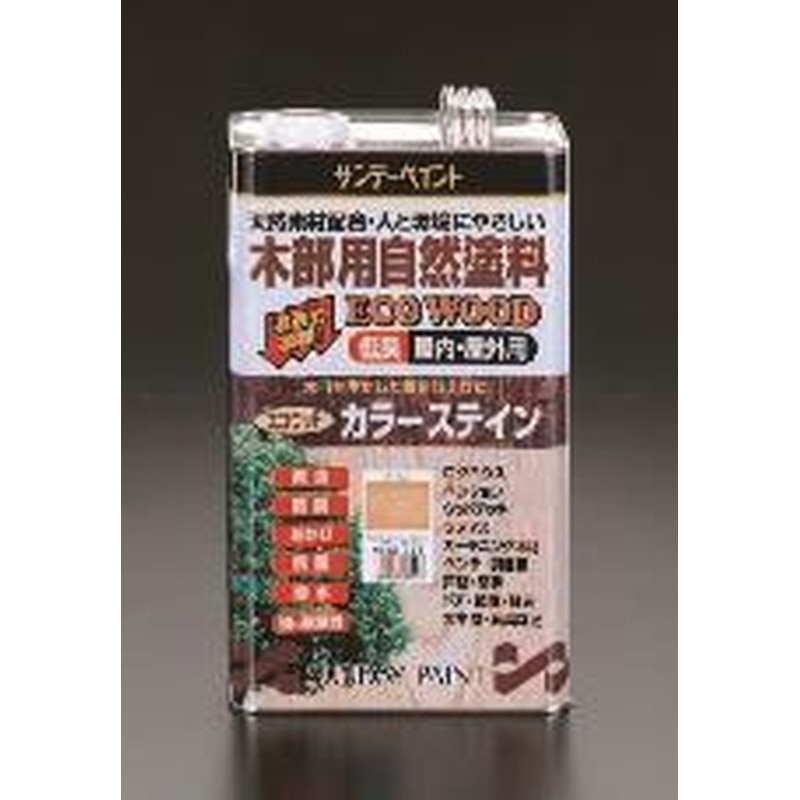 エスコ EA942EK-24 3.4L屋内外木部用天然樹脂塗料(ウォルナット) 1個(ご注文単位1個)【直送品】
