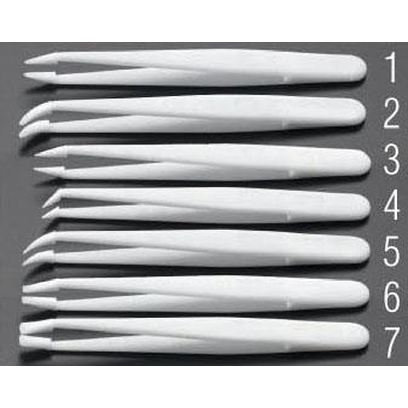 エスコ EA595AM-4 118mm/P6A精密用ピンセット(デルリン製) 1個（ご注文単位1個）【直送品】