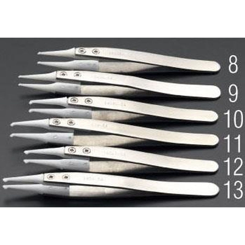 エスコ EA595AP-11 120mm精密用ピンセット(デルリン/ステンレス製) 1個（ご注文単位1個）【直送品】