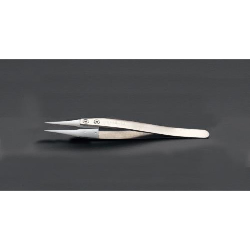 エスコ EA595AP-15 120mm精密用ピンセット(デルリン/ステンレス製) 1個（ご注文単位1個）【直送品】