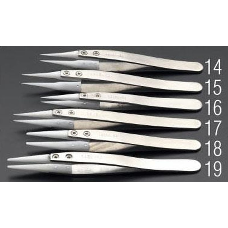 エスコ EA595AP-19 120mm精密用ピンセット(デルリン/ステンレス製) 1個（ご注文単位1個）【直送品】