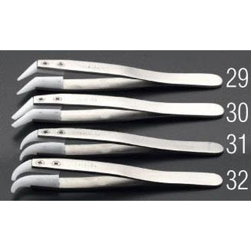 エスコ EA595AP-32 105mm精密用ピンセット(デルリン/ステンレス製) 1個（ご注文単位1個）【直送品】