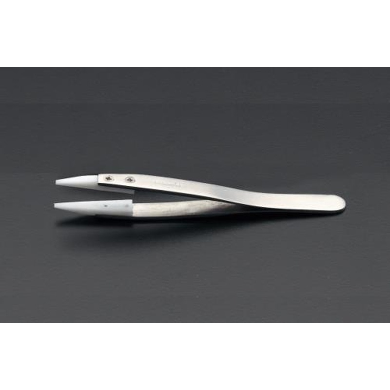 エスコ EA595AP-34 115mm精密用ピンセット(デルリン/ステンレス製) 1個（ご注文単位1個）【直送品】