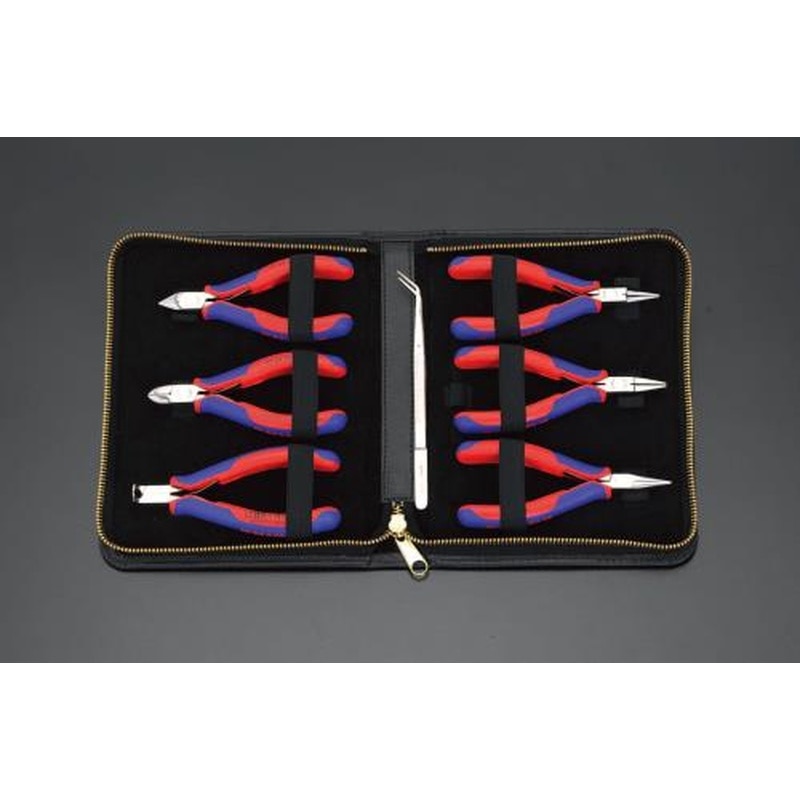 エスコ EA537HK-6 7本組精密用ニッパー・プライヤー 1個（ご注文単位1個）【直送品】