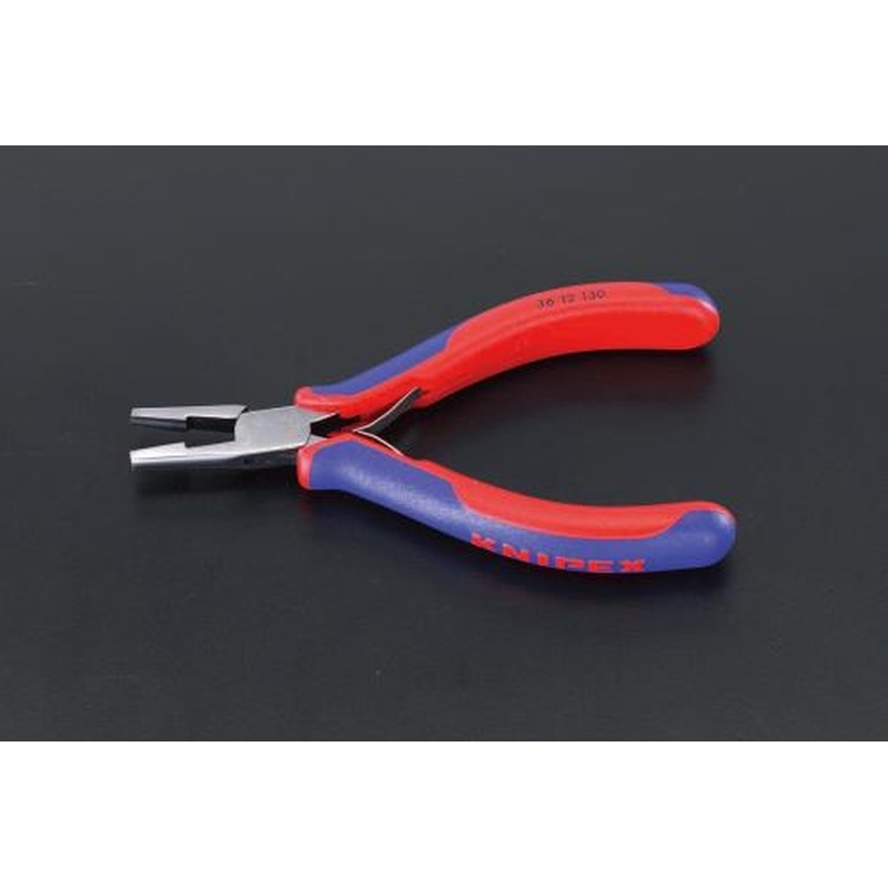 エスコ EA537KT-1 130mmエレクトロニクス用プライヤー(グリップ付) 1個(ご注文単位1個)【直送品】