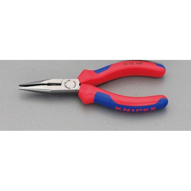 エスコ EA537KD-1 140mmラジオペンチ(グリップ付/メッキ) 1個（ご注文単位1個）【直送品】