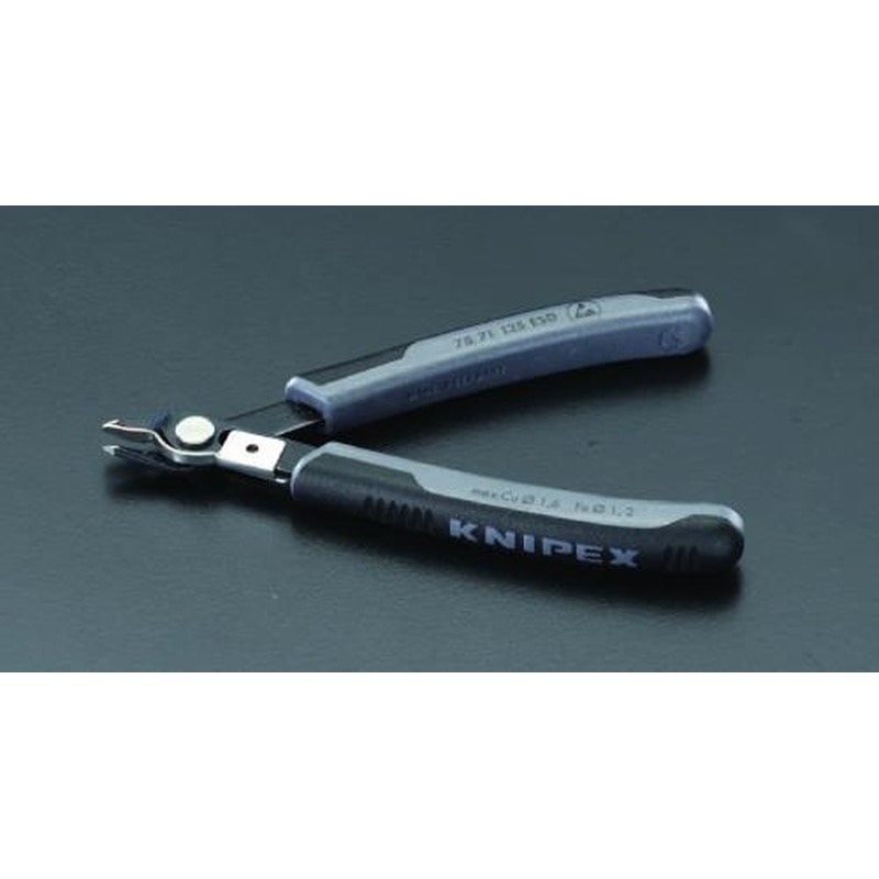 エスコ EA535KE-14 125mm精密用ニッパー(ESDグリップ/ホールド付) 1個（ご注文単位1個）【直送品】