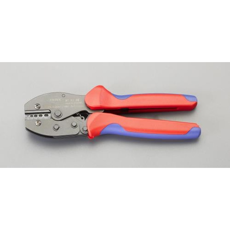 エスコ EA538KH-11 1.5-10m㎡圧着ペンチ(裸圧着スリーブ・スプライス用 1個（ご注文単位1個）【直送品】
