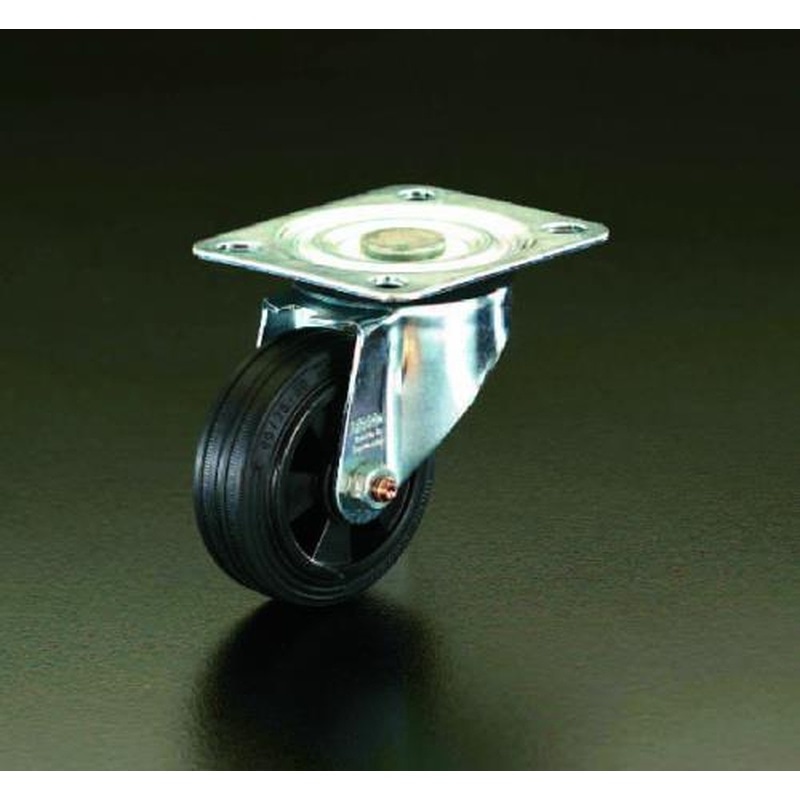 エスコ EA986JB-160 160mmキャスター(自在金具) 1個（ご注文単位1個）【直送品】