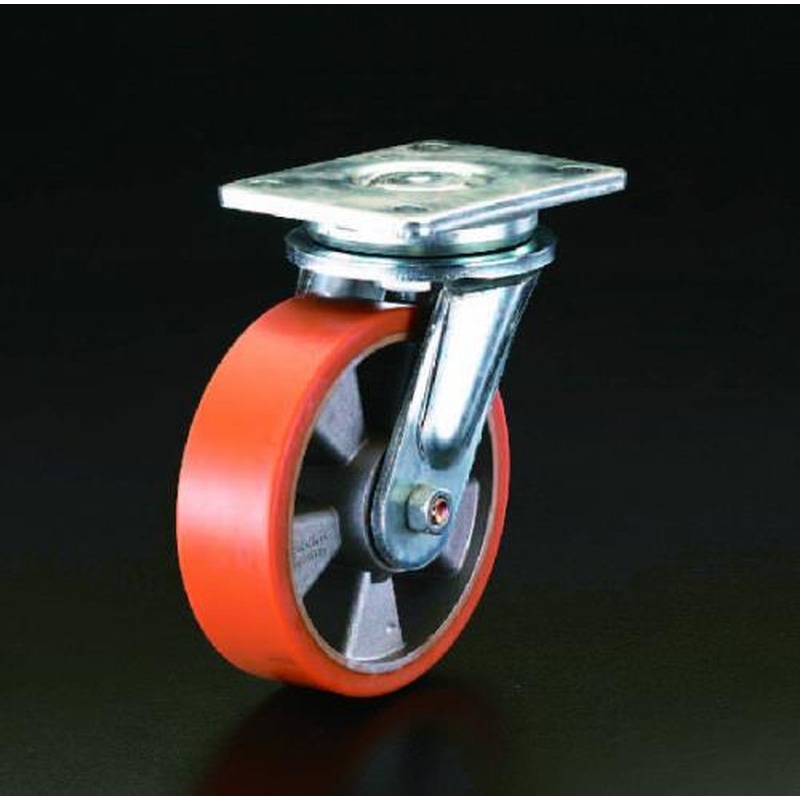 エスコ EA986KJ-125 125mmキャスター(自在金具) 1個（ご注文単位1個）【直送品】