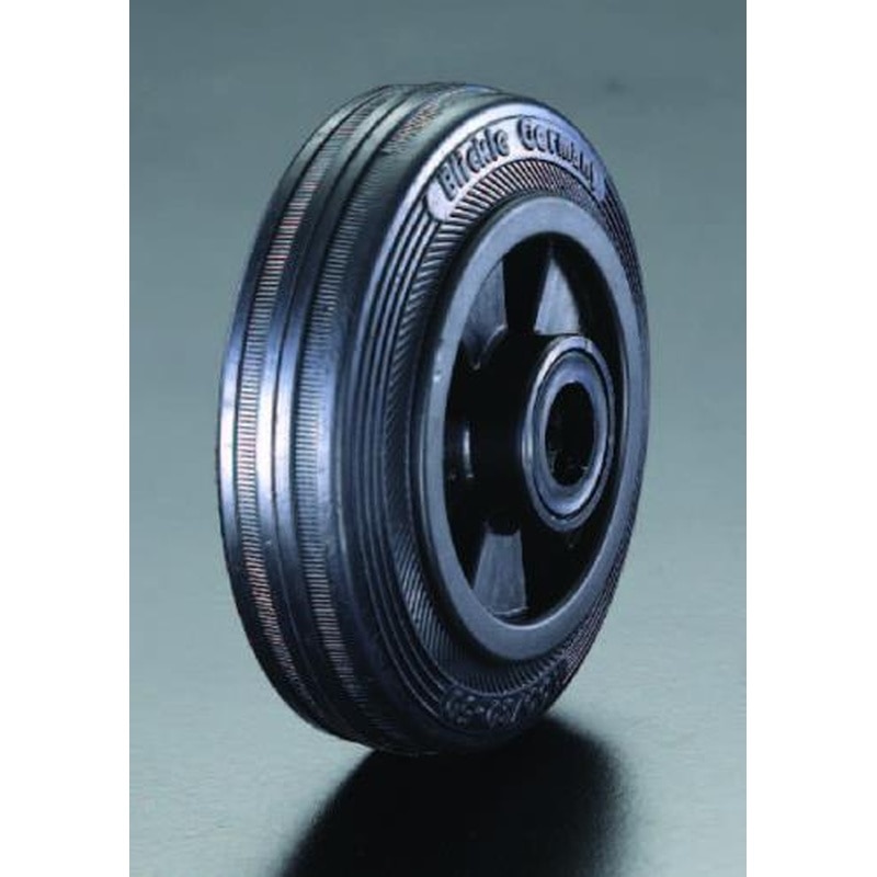 エスコ EA986MC-3 125x37.5mm車輪(ラバータイヤ・PPリム・ローラーベアリング) 1個(ご注文単位1個)【直送品】