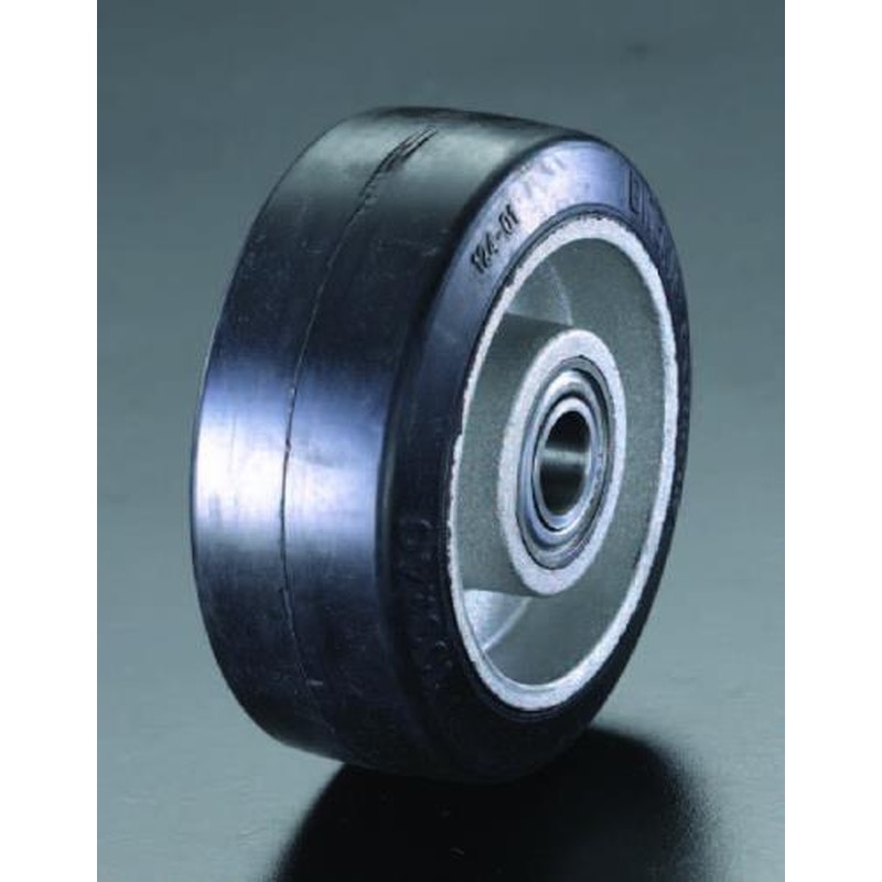 エスコ EA986M-200 200x50mm車輪(ラバータイヤ・アルミホイール) 1個(ご注文単位1個)【直送品】