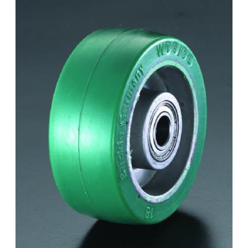 エスコ EA986MN-160 160x50mm車輪(ポリウレタンタイヤ・アルミリム・ベアリング) 1個(ご注文単位1個)【直送品】