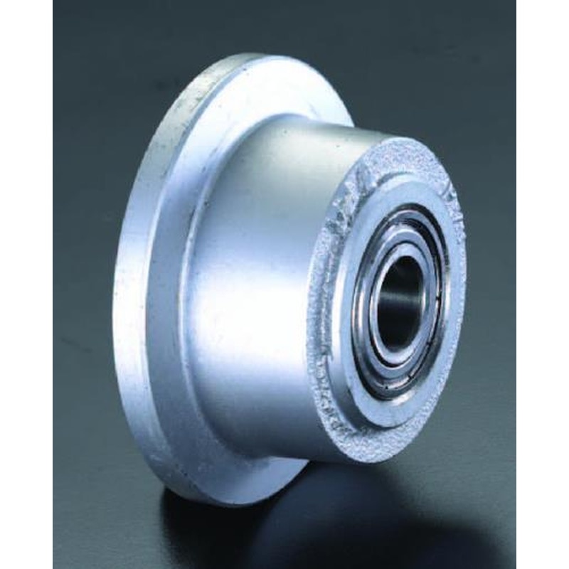 エスコ EA986SD-250 250x50mm車輪(ボールベアリング・鋳鉄製・レール用) 1個(ご注文単位1個)【直送品】