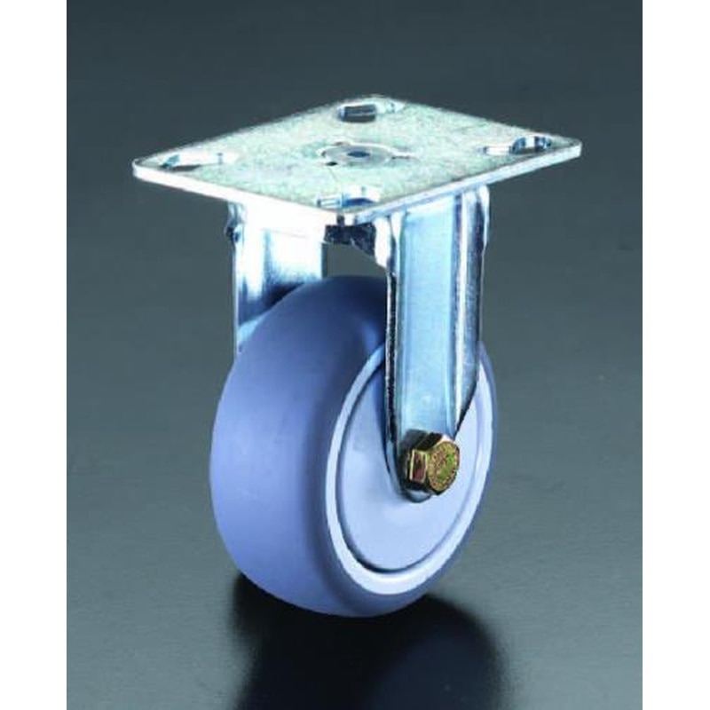 エスコ EA986GP-100 100mmキャスター(固定金具・ホイールカバー付) 1個（ご注文単位1個）【直送品】