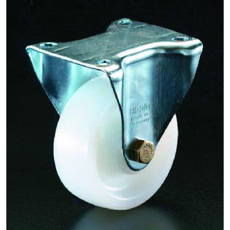 エスコ EA986HL-200 200mmキャスター(固定金具) 1個(ご注文単位1個)【直送品】
