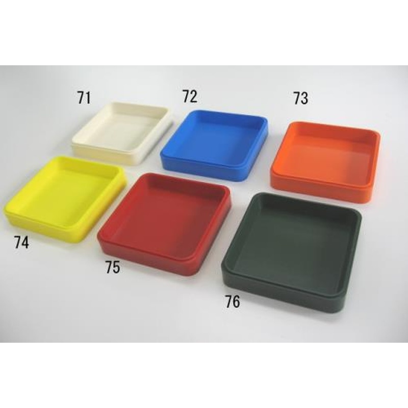 エスコ EA519WA-71 70x70mm/白角・パーツトレー 1個（ご注文単位1個）【直送品】