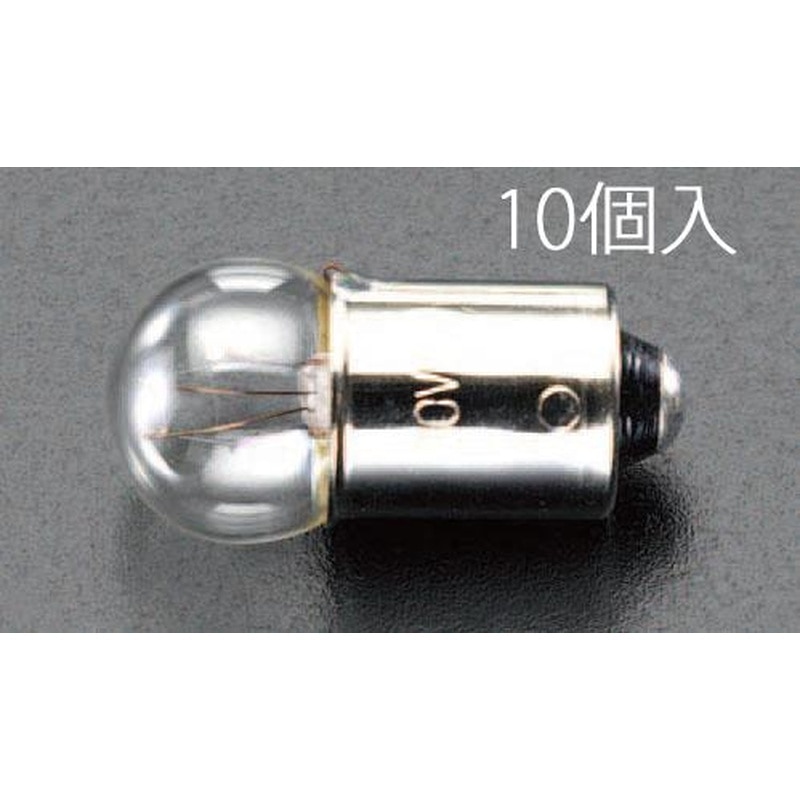 エスコ EA758ZA-14A 30V/3.0W/BA9Sパイロット球(10個) 1個（ご注文単位1個）【直送品】