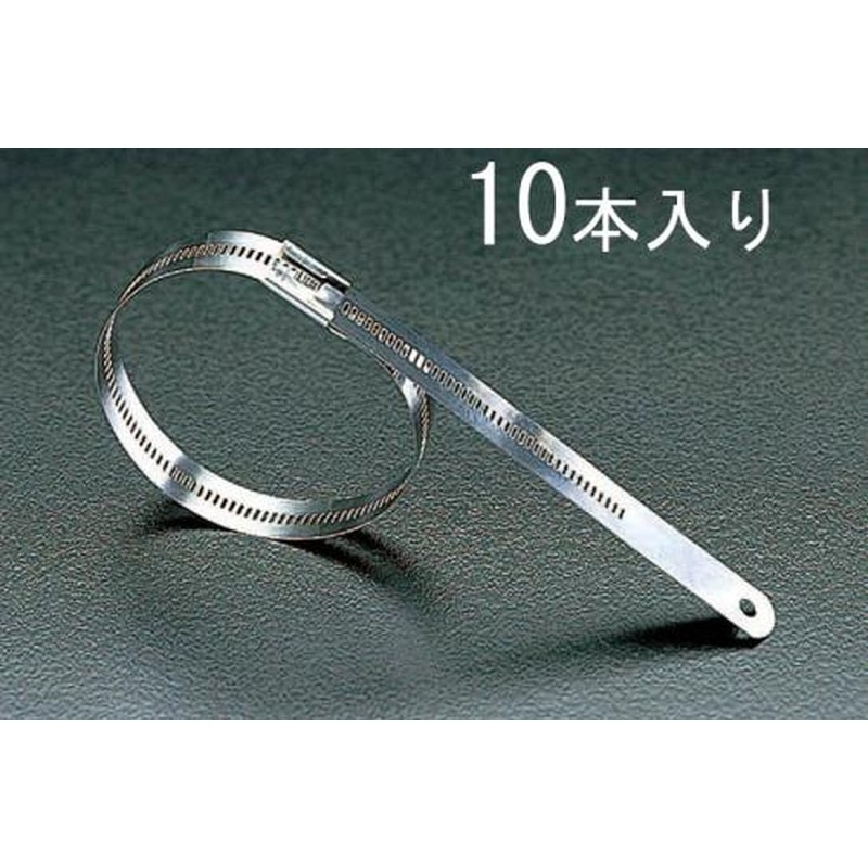 エスコ EA463FB-5 11.9x610mm結束バンド(316ステンレス製/10本) 1個（ご注文単位1個）【直送品】