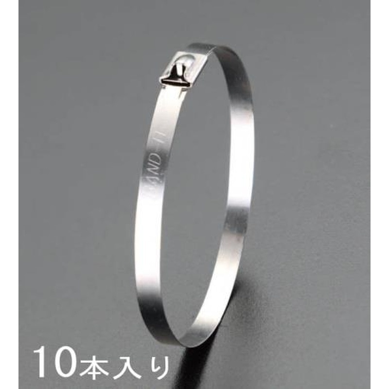 エスコ EA463FM-51 4.6x200mm結束バンド(SUS304/10本) 1個（ご注文単位1個）【直送品】