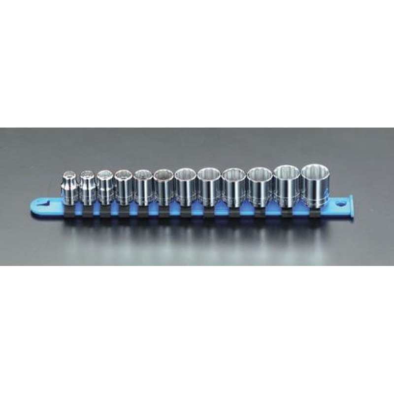 エスコ EA617AC-7 3/8”DR/12個組ソケットレンチ(メトリック) 1個（ご注文単位1個）【直送品】
