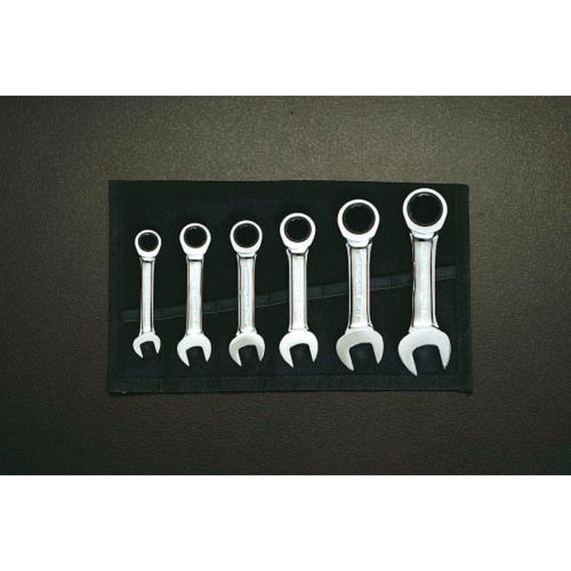 エスコ EA614LS 6丁組ギアレンチ(スタビー) 1個（ご注文単位1個）【直送品】