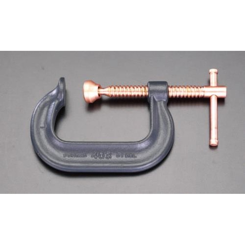 エスコ EA526WK-250 51-257mm/150mmシャコ万力(銅メッキスクリュー) 1個(ご注文単位1個)【直送品】