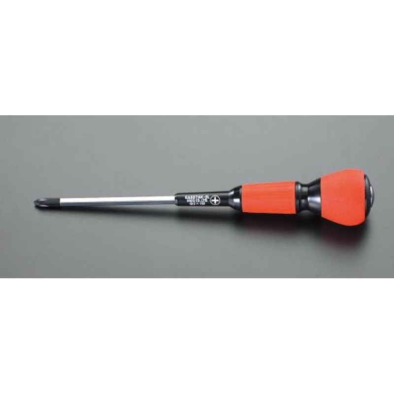 エスコ EA557AK-2 #2x100mm［＋]ドライバー(パワーグリップ貫通柄) 1個（ご注文単位1個）【直送品】