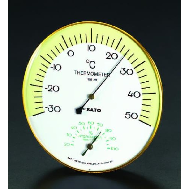 エスコ EA728EB-10 φ150mm温度・湿度計 1個(ご注文単位1個)【直送品】