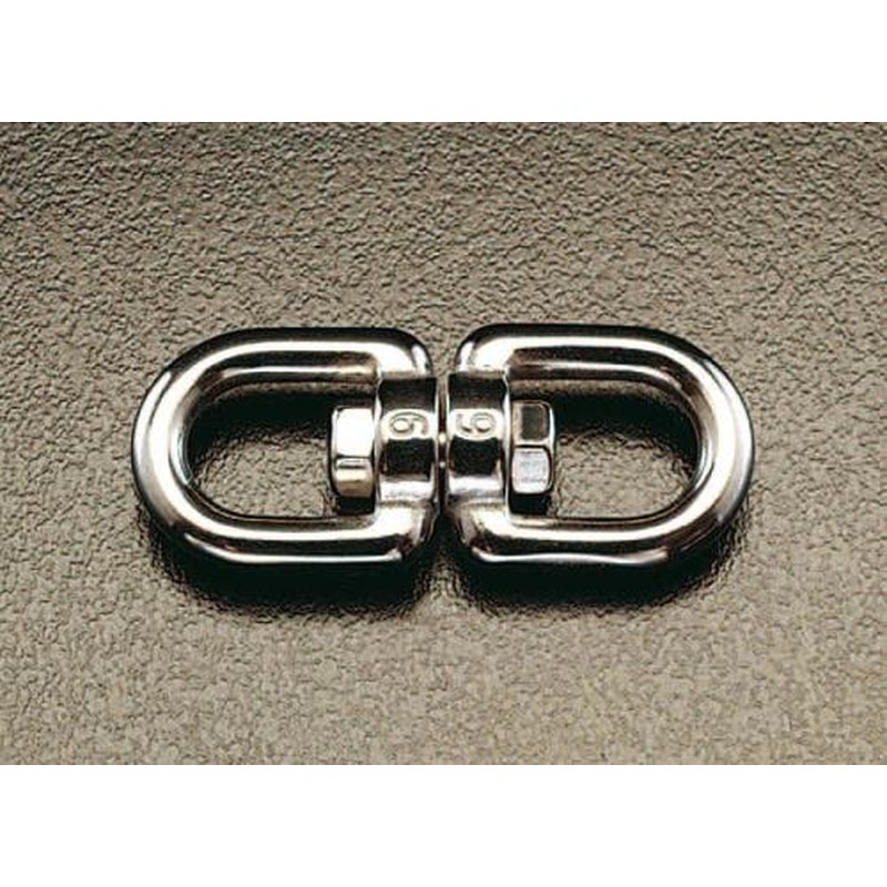 エスコ EA638FH-10 690kg/117mmEye&Eyeスイベル(ステンレス製) 1個(ご注文単位1個)【直送品】