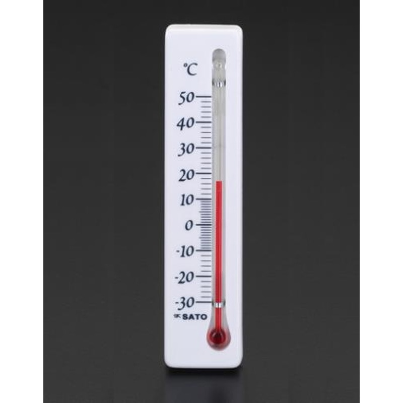 エスコ EA722CB-16 106x25x7mm冷蔵庫用温度計(マグネット付) 1個（ご注文単位1個）【直送品】