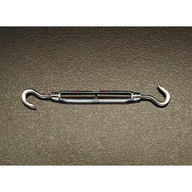 エスコ EA638kg-25 12.7mmターンバックル(Hook＆Hook/ステンレス製) 1個（ご注文単位1個）【直送品】