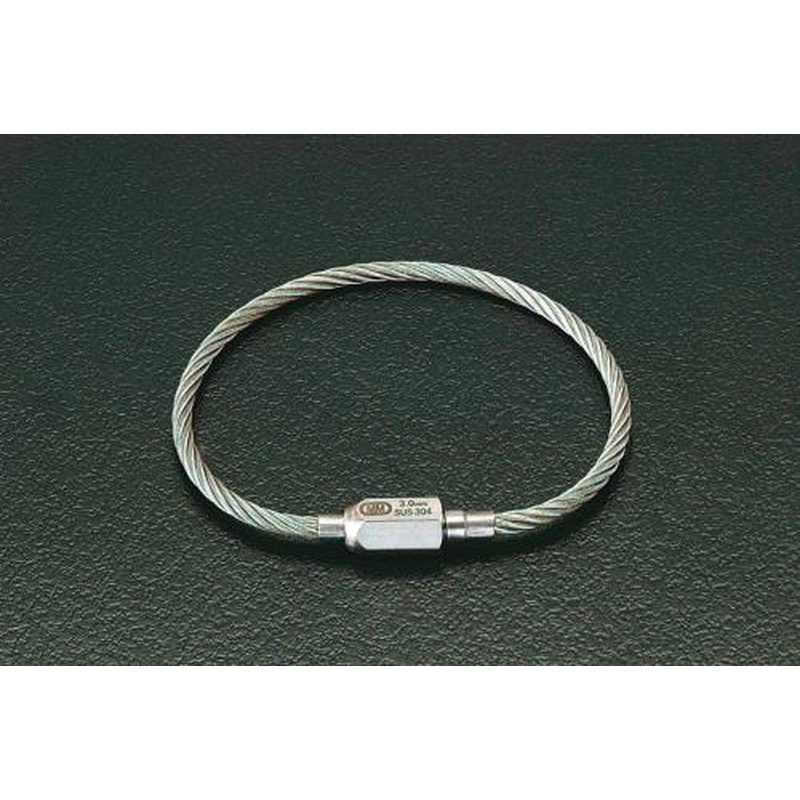 エスコ EA638JB-7 4.0x270mmワイヤーキャッチ(ステンレス製) 1個（ご注文単位1個）【直送品】