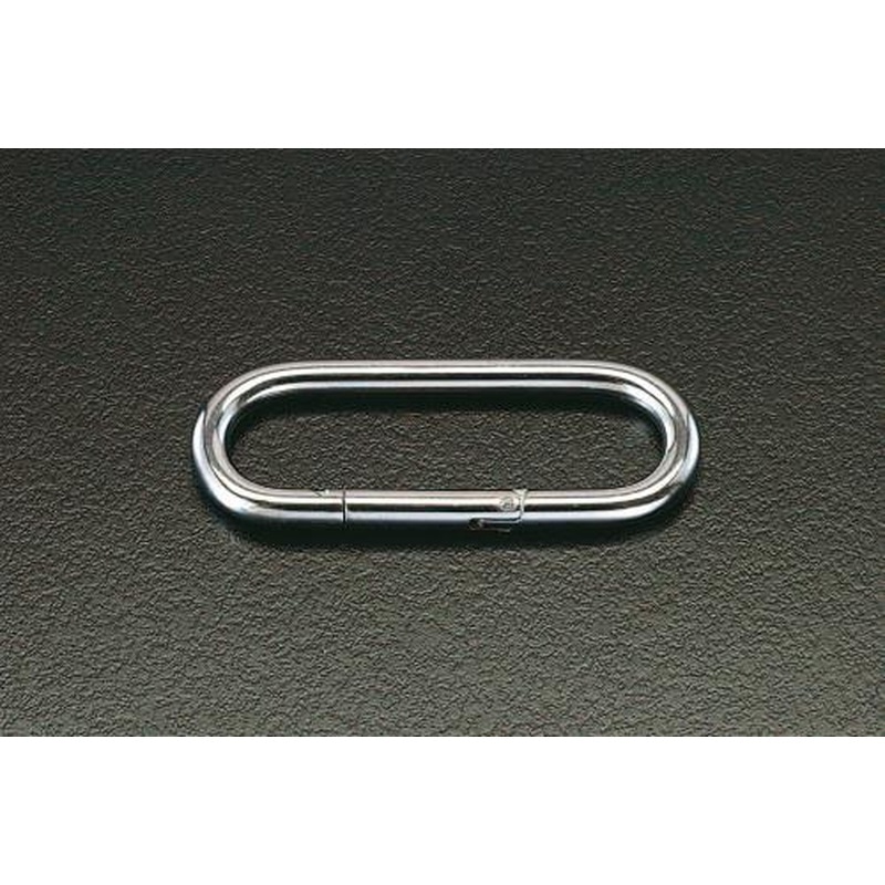 エスコ EA638JG-4 74.0x20.0x8.0mmカラビナ(ステンレス製) 1個（ご注文単位1個）【直送品】