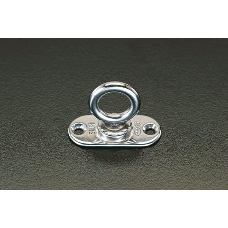 エスコ EA638MA-2 55x25mm/φ18mm回転パッドアイ(ステンレス製) 1個（ご注文単位1個）【直送品】