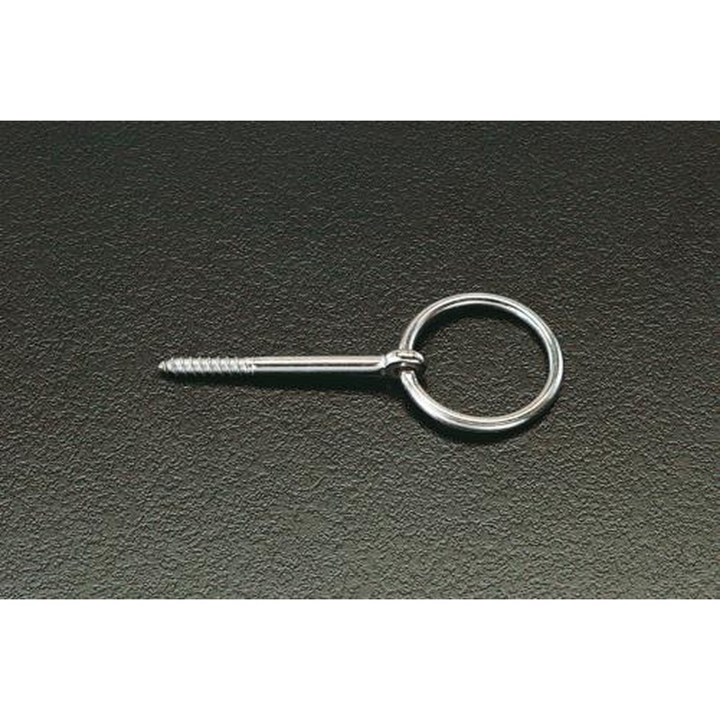 エスコ EA638BL-5 6x55mm/30mm径丸カンスクリュー(ステンレス製) 1個（ご注文単位1個）【直送品】