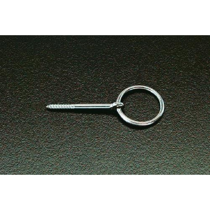 エスコ EA638BL-7 8x56mm/50mm径丸カンスクリュー(ステンレス製) 1個（ご注文単位1個）【直送品】