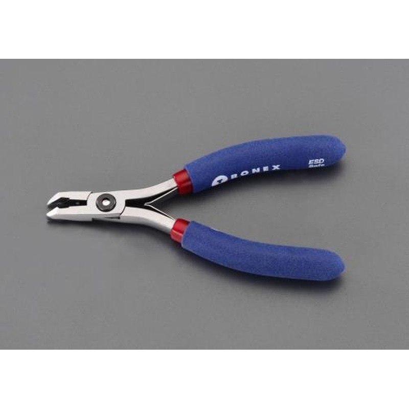 エスコ EA535TL-3 125mm精密用ニッパー(フラッシュ/ESD/7.9mm) 1個(ご注文単位1個)【直送品】