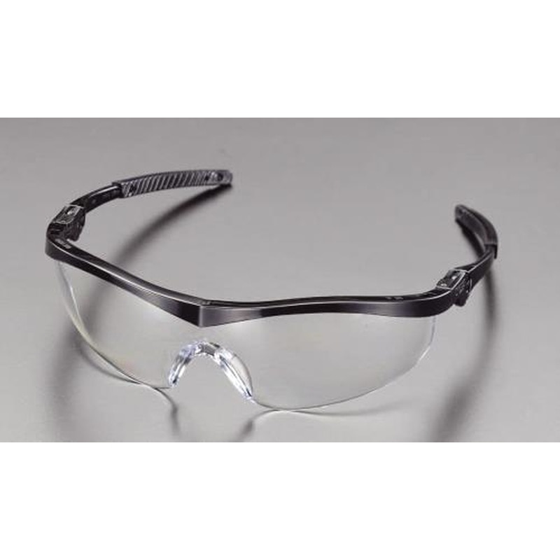 エスコ EA800CH-1 保護めがね(クリアー・ブラック) 1個（ご注文単位1個）【直送品】