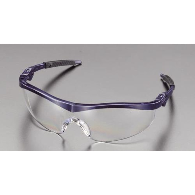 エスコ EA800CH-2 保護めがね(クリアー・ネイビー) 1個（ご注文単位1個）【直送品】