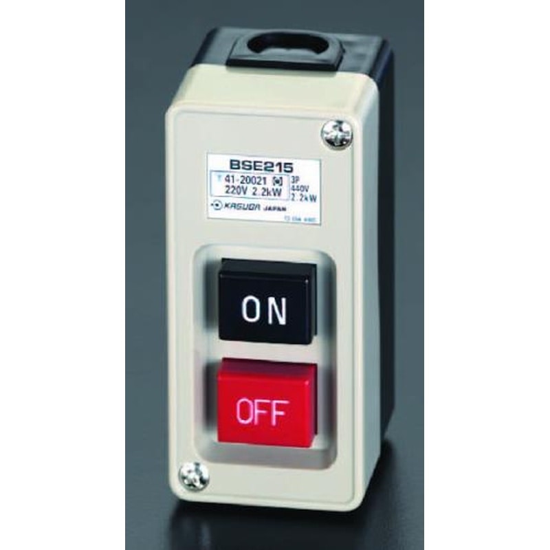 エスコ EA940DF-56 15A/3P三相押ボタン開閉器 1個（ご注文単位1個）【直送品】