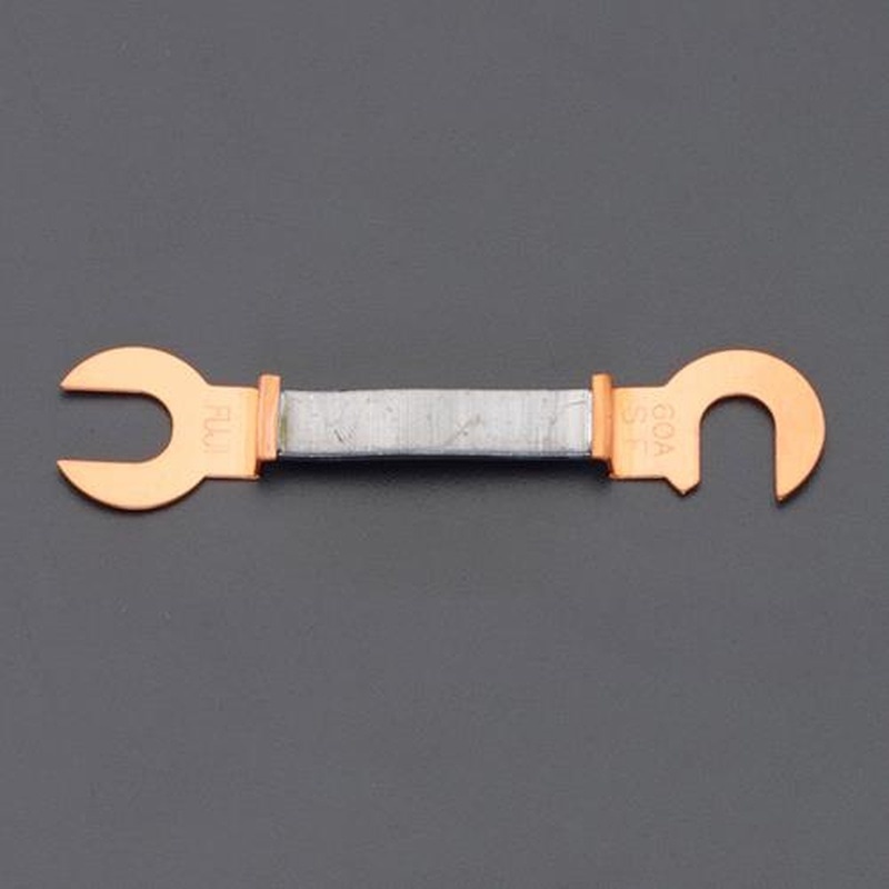 エスコ EA758ZP-6 60A/55mm銅つめ付ヒューズ(2本) 1個(ご注文単位1個)【直送品】