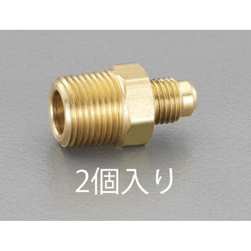 エスコ EA442A-66 NPT3/4”xF3/4”フレアーハーフユニオン(2個) 1個(ご注文単位1個)【直送品】
