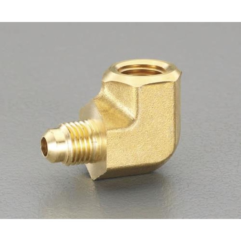 エスコ EA442AP-22 NPT1/4”xF1/4”フレアーエルボ 1個(ご注文単位1個)【直送品】