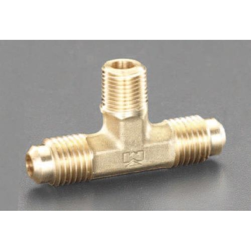 エスコ EA442AM-22 NPT1/4”xF1/4”xF1/4”ツーウェイティーズ 1個(ご注文単位1個)【直送品】