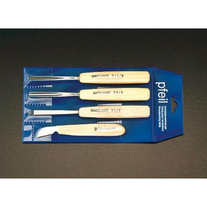 エスコ EA588GA-4 4本組彫刻刀 1個(ご注文単位1個)【直送品】